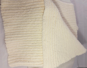 Faux Knit Baby Blanket