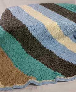 Modern Baby Diagonal Blanket