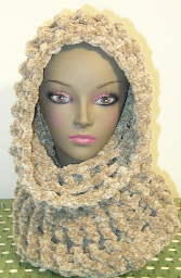 Chenille Fashion Hooded Cowl